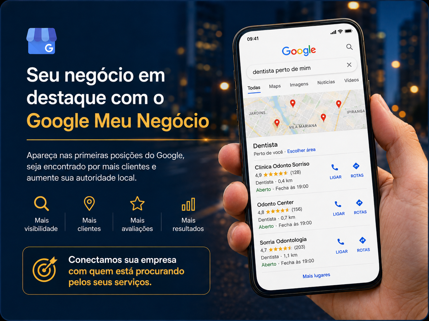 Seja encontrado pelo seu cliente